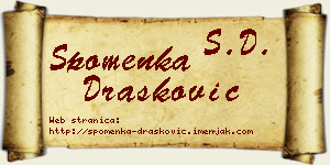 Spomenka Drašković vizit kartica